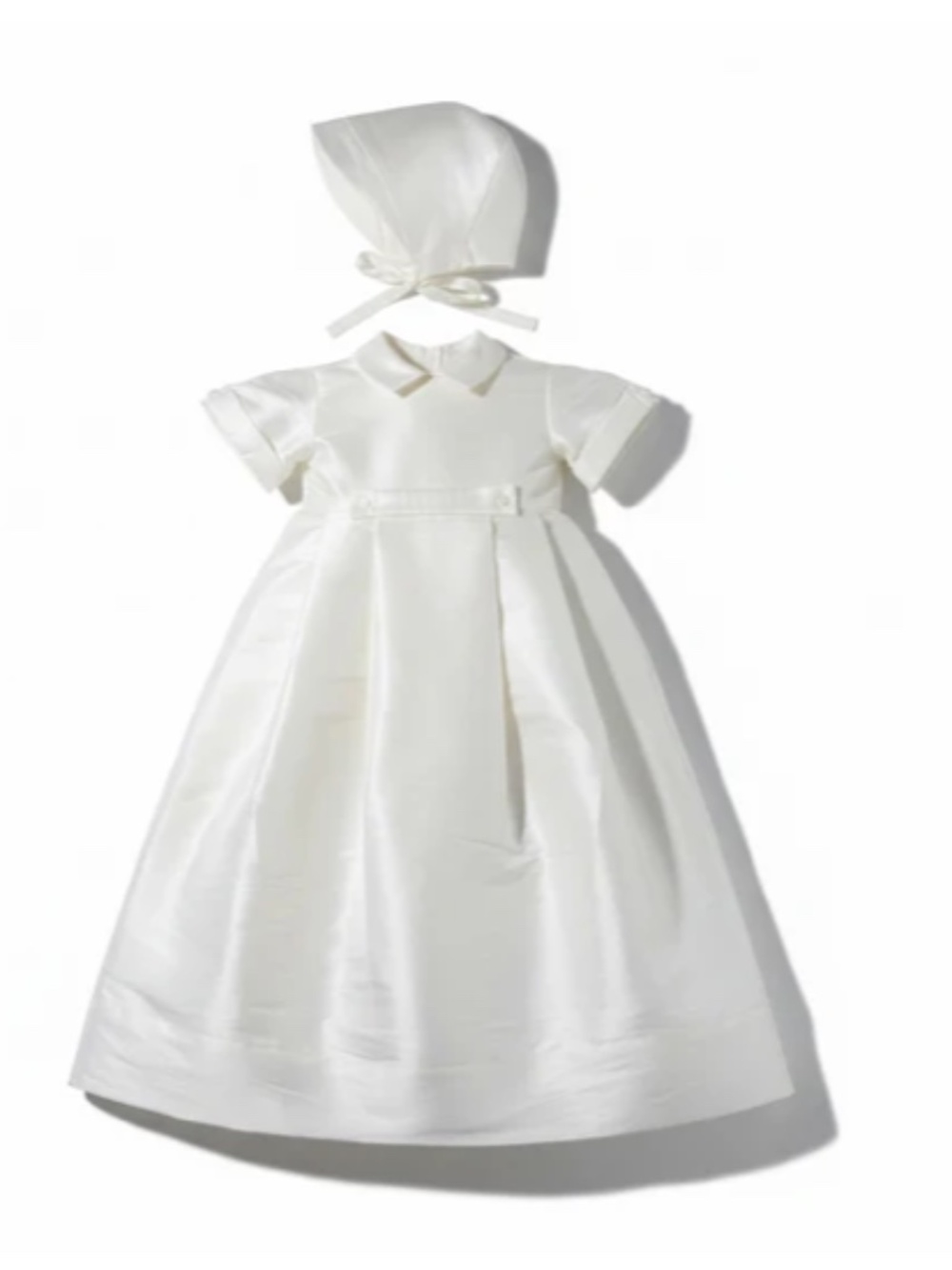 Bognar & Piccolini Ivory Gown & Bonnet Christening Gift Set (Size: 9M) NWOT